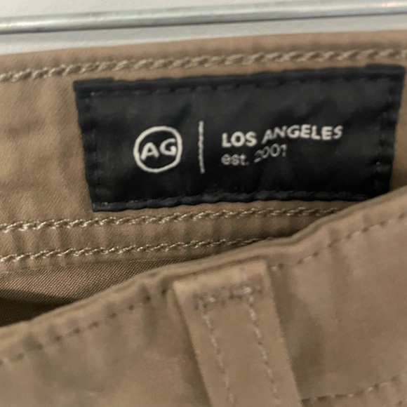 AG Adriano Goldschmied Tellis Modern Slim 35x34 men’s flat front khakis SO SOFT - Picture 2 of 5